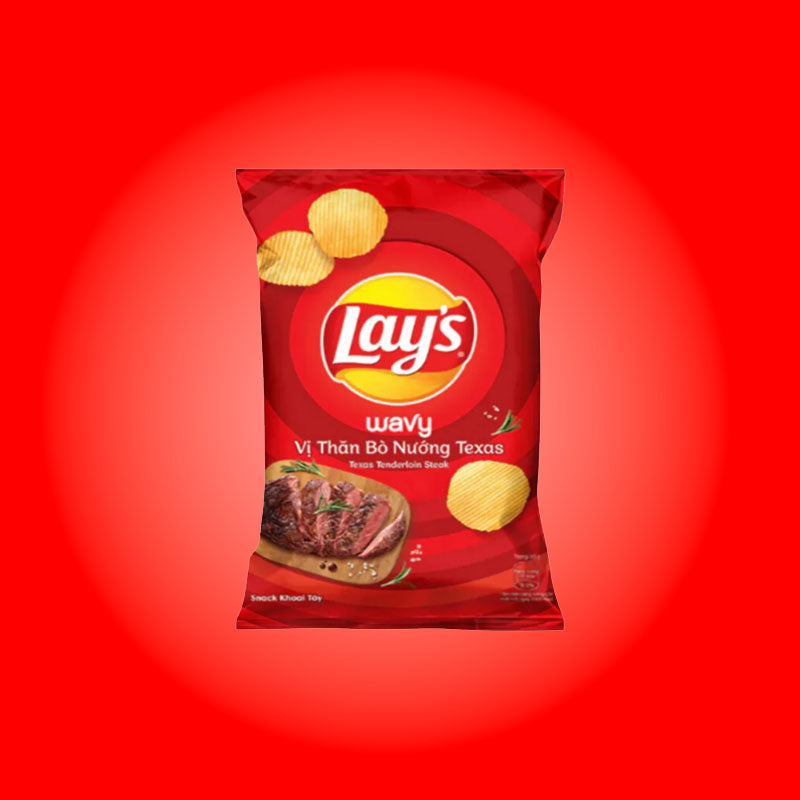 Lay's Wavy Texas Tenderloin 38g (Vietnam) – Exotic Snaxx