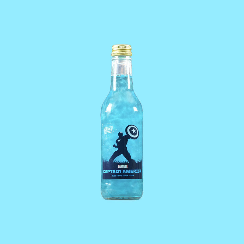 Marvel Glitter Soda Captain America Blue Grape 330ml (UK)