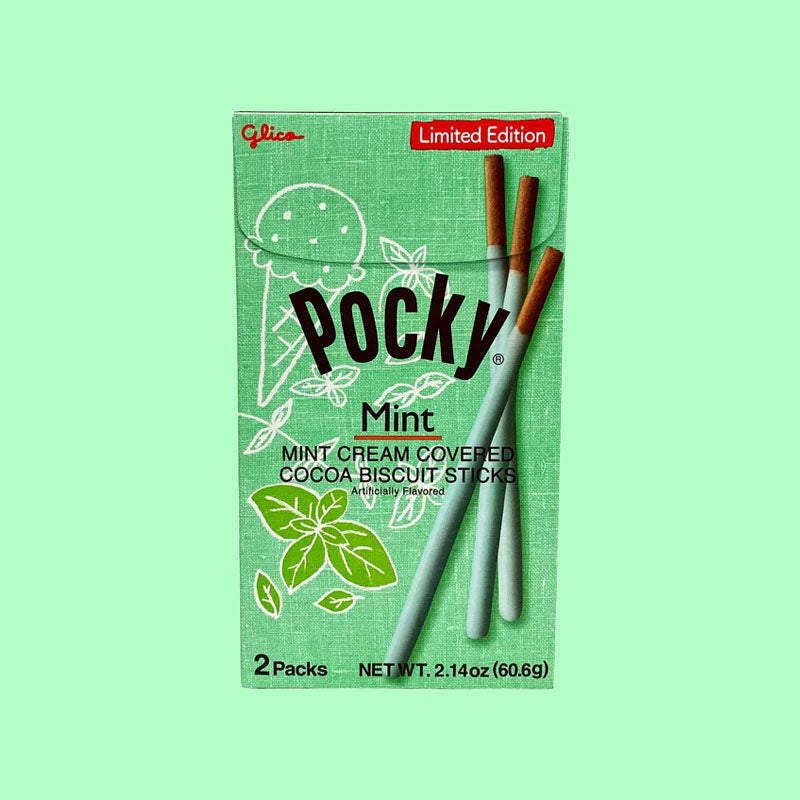pocky‼️ Glico Pocky Mint 2.1oz (USA) – Exotic Snaxx
