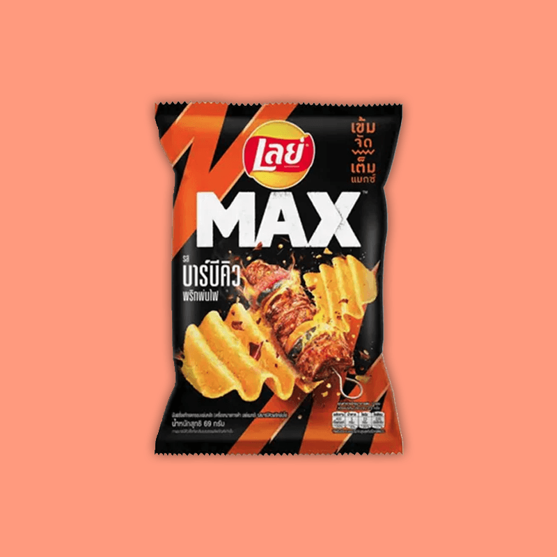 Lay's Max BBQ Prik Pon Fai Flavor 44g (Thailand)