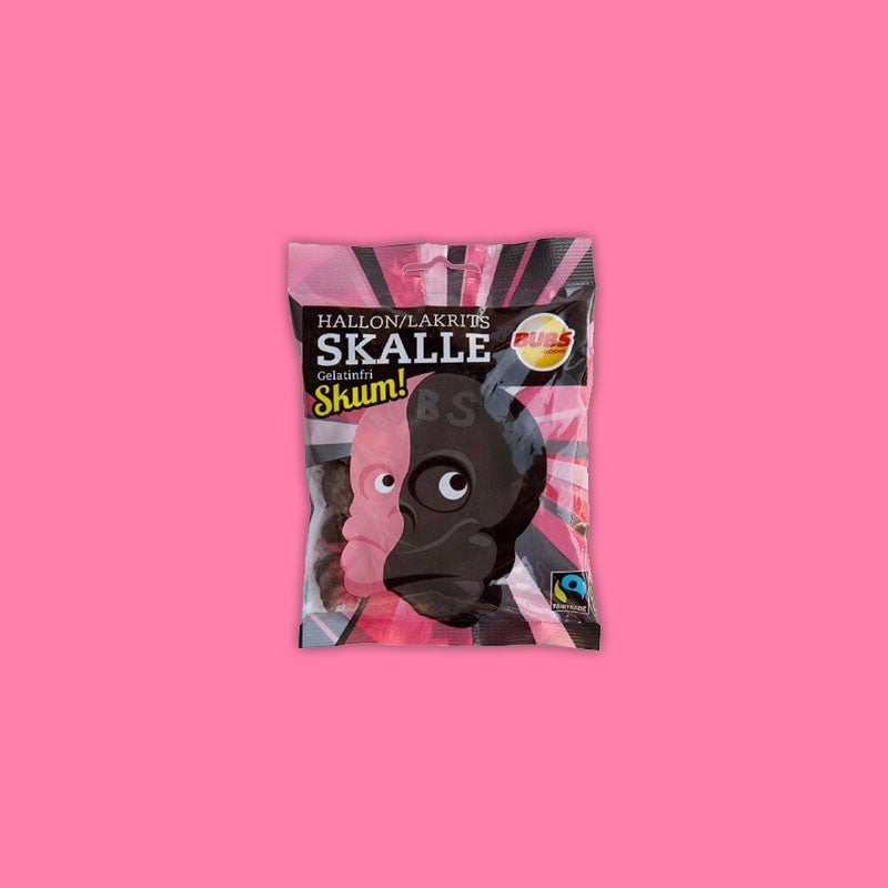 Bubs Foam Skulls Rasberry Licorice 90g (Sweden)