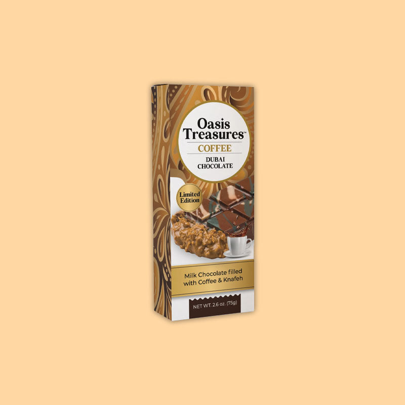 Oasis Treasures Dubai Chocolate Arabica Coffee 75g (USA)