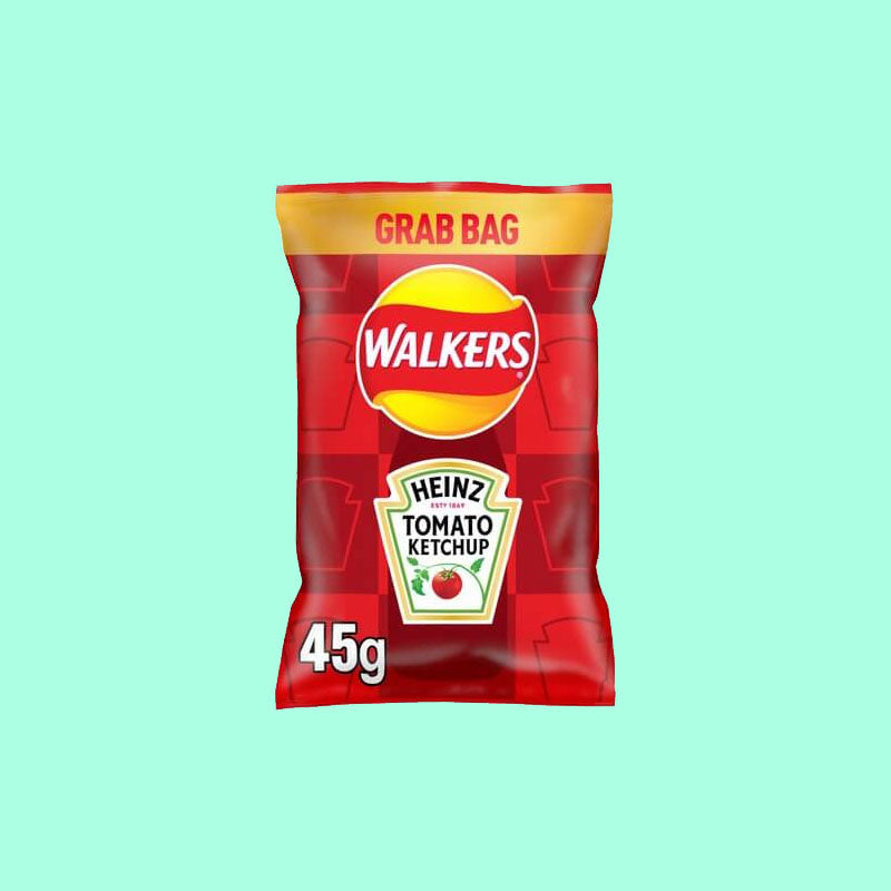 Walker Heinz Ketchup Chips 45g (UK)