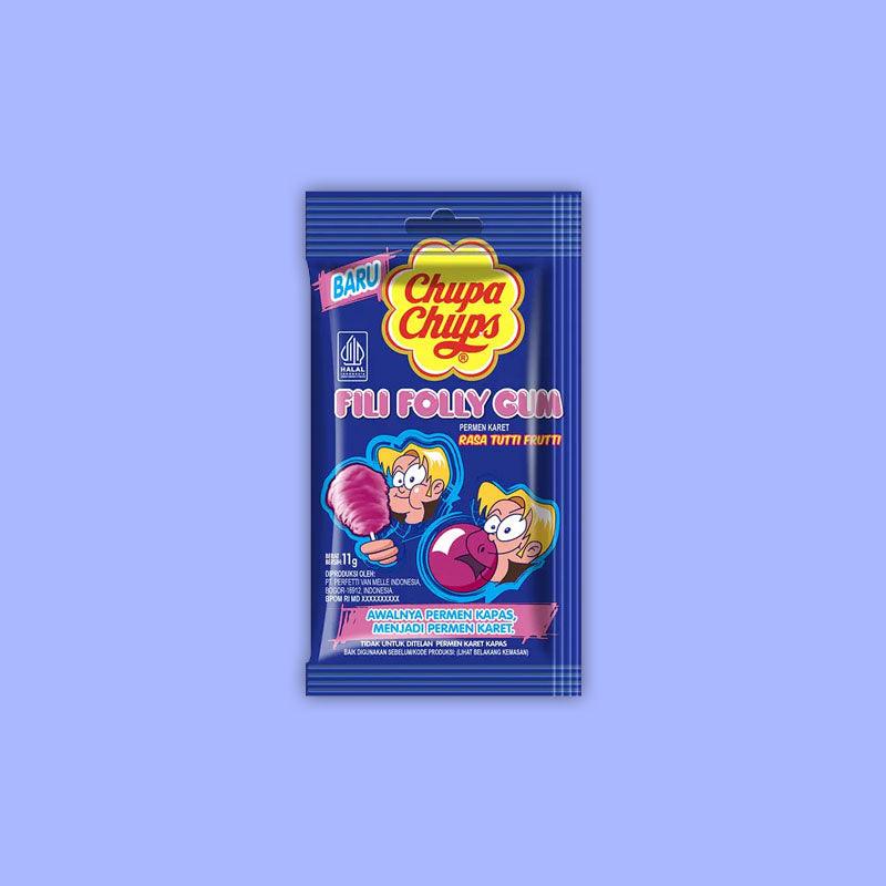 Chupa Chups Fili Folly Gum Tutti Frutti 11g (Indonesia)