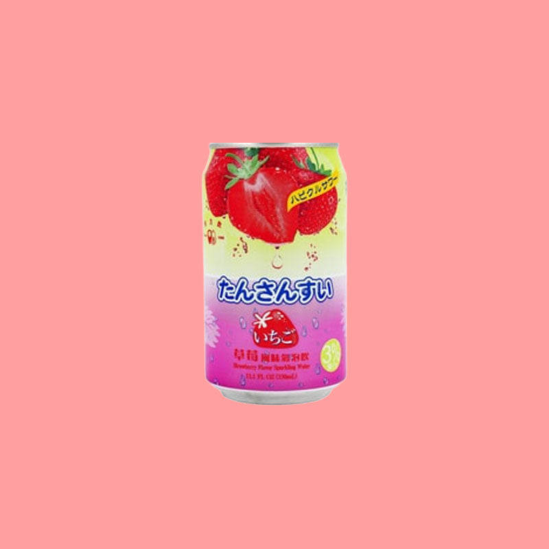 Dongfangyin Strawberry Sparkling Water 11.15oz (Taiwan)