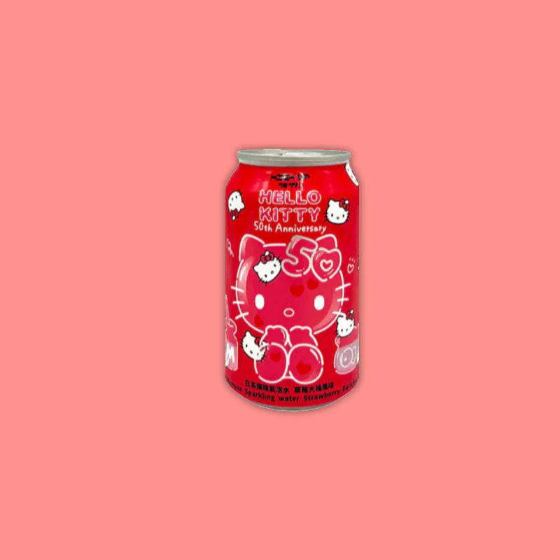 Hello Kitty Ramune Soda Strawberry Daifuku 330ml (Taiwan)