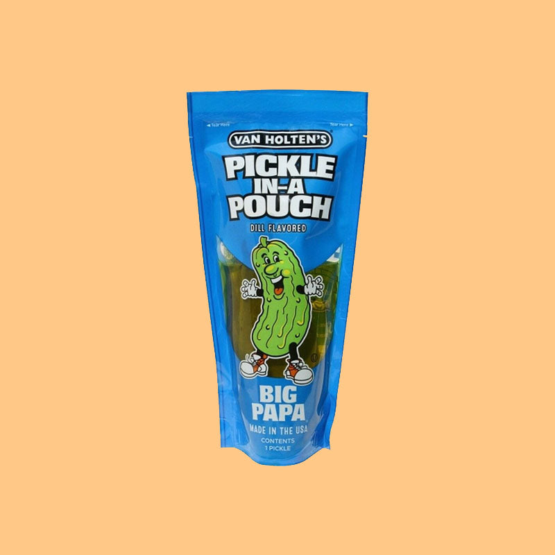 Van Holten Big Papa Jumbo Pickle in a Pouch Dill 5oz (USA)
