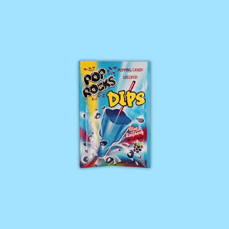 Pop Rocks Dips Blue Raspberry .63oz (USA)