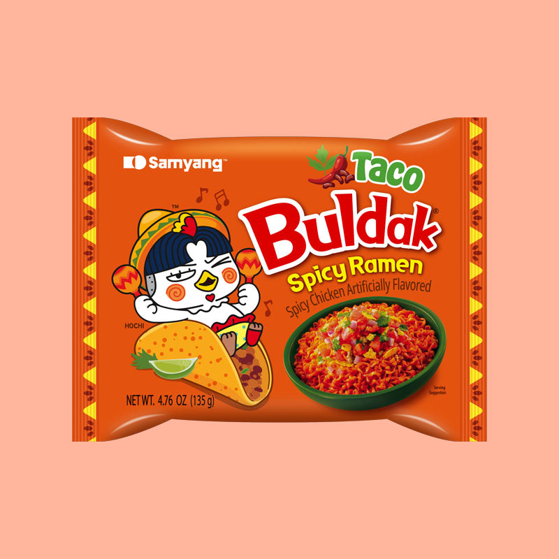 Buldak Ramen Stir Fried Hot Chicken Taco 130g (Korea)