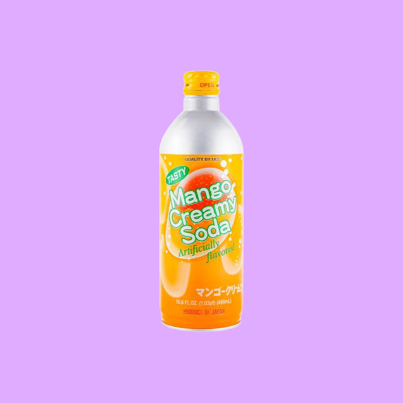 UCC Tasty Mango Cream Soda 16.6oz (Japan)