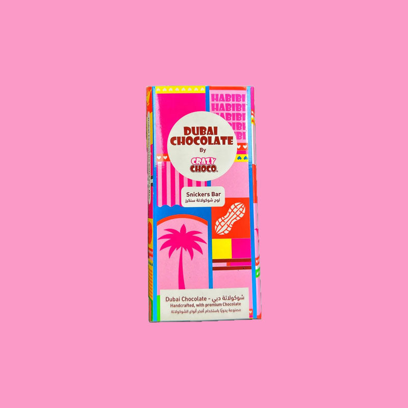 Crazy Choco Authentic Dubai Chocolate - Snickers 180g (Dubai)