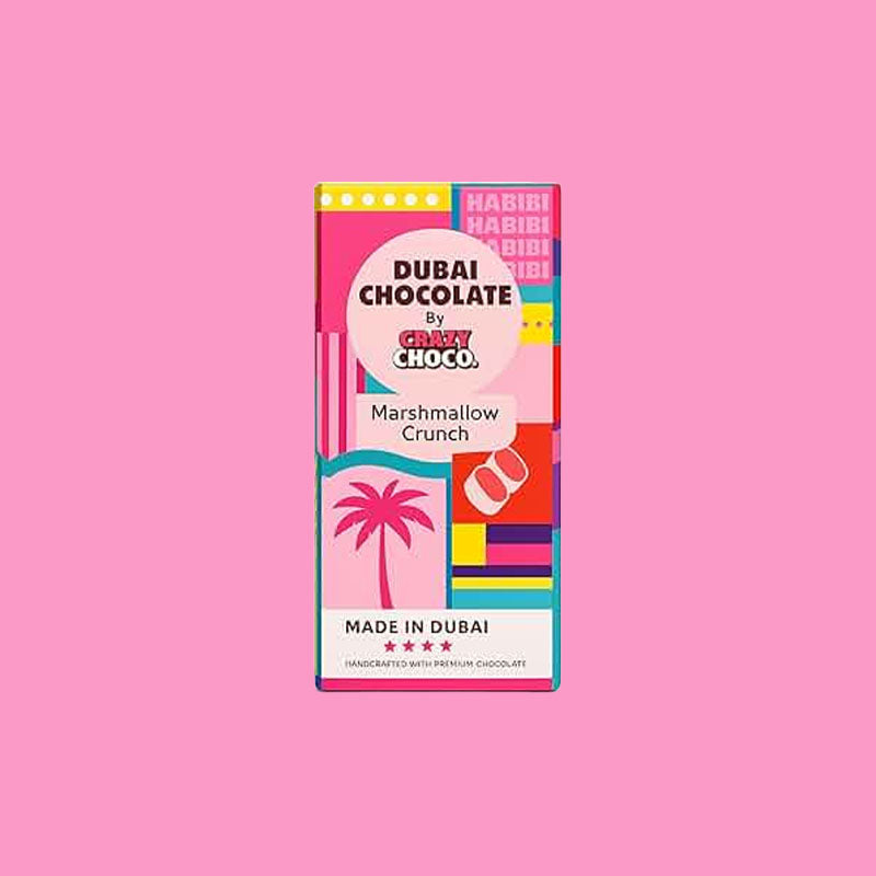 Crazy Choco Authentic Dubai Chocolate - Smores 180g (Dubai)