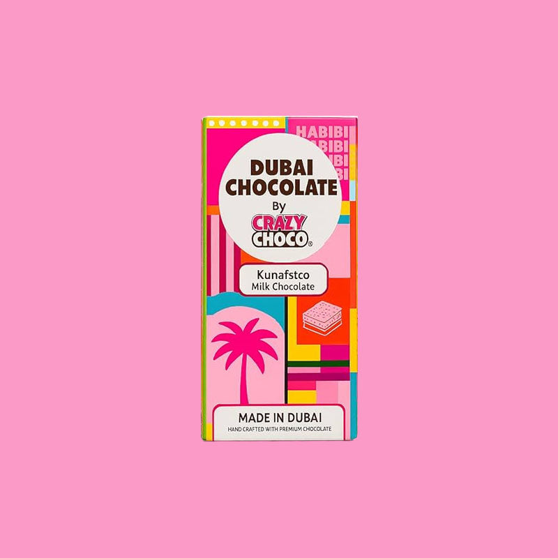 Crazy Choco Authentic Dubai Chocolate - Original Milk Chocolate 180g (Dubai)