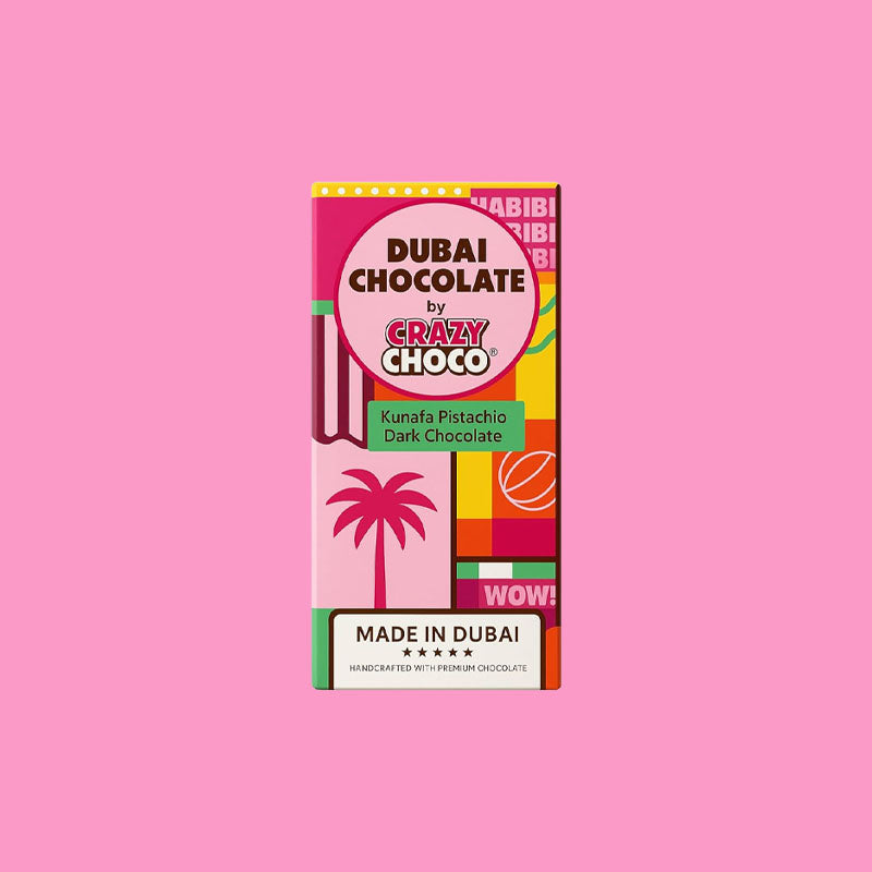 Crazy Choco Authentic Dubai Chocolate - Dark Chocolate 180g (Dubai)