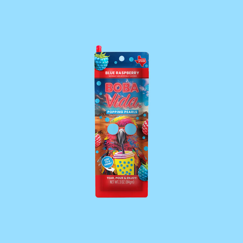 Bobavida Popping Boba Super Blue Raspberry 84g (United States)