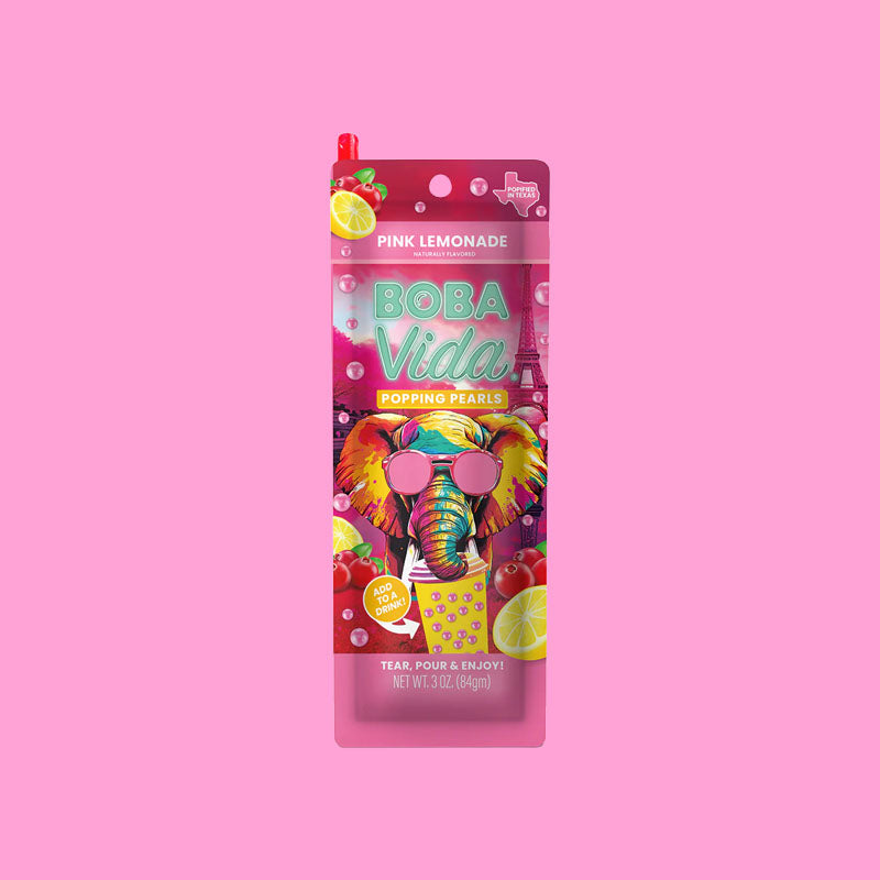 Bobavida Popping Boba Pink Lemonade 84g (United States)