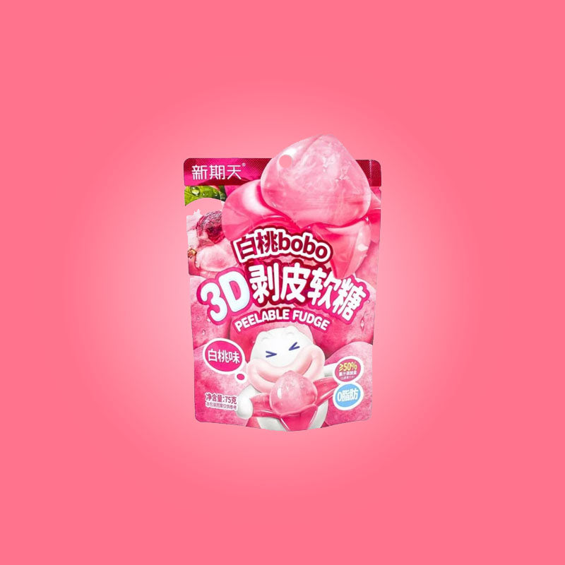 3D Peeling Soft Candy- White Peach Flavor 75g (China)