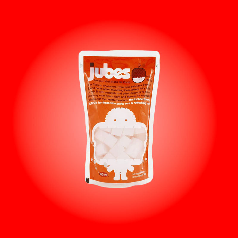 Jubes Coconut Gel Lychee Flavor 360g (Indonesia)