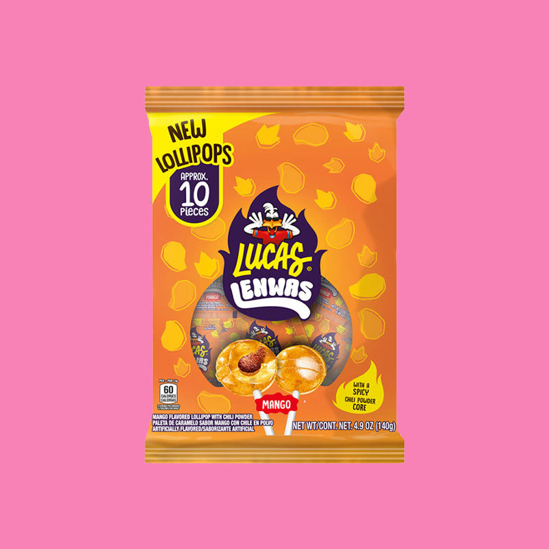 Lucas Lenwas Lollipops Mango 5oz (Mexico)