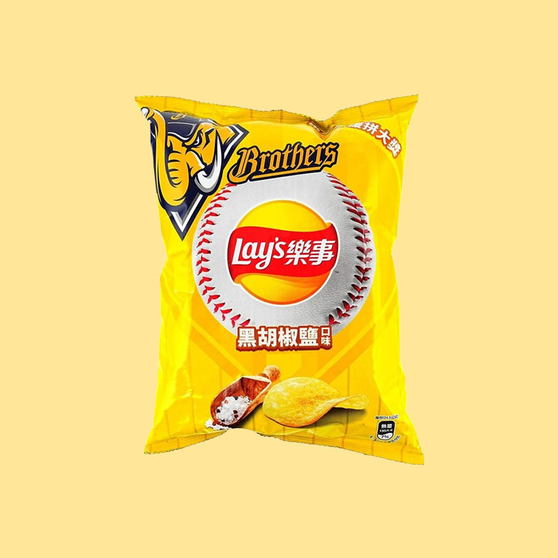 Lay's Baseball Brothers Black Pepper Salt 1.7oz (Taiwan)