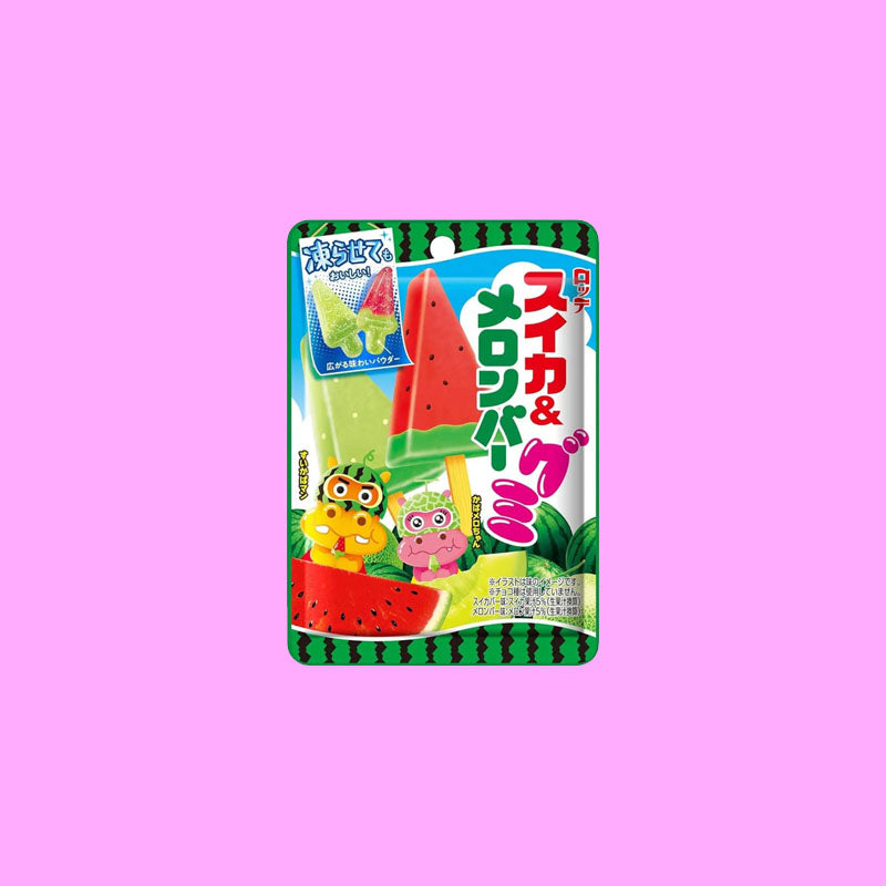 Lotte Popsicle Shaped Gummies Watermelon (Japan)