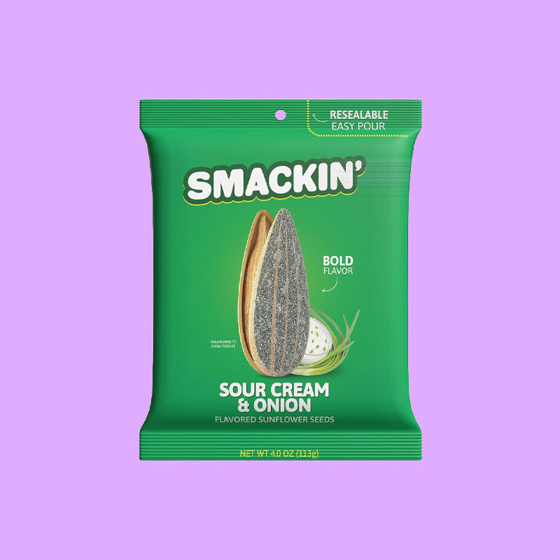 Smackin' Sunflower Seeds Sour Cream & Onion 4oz (USA)