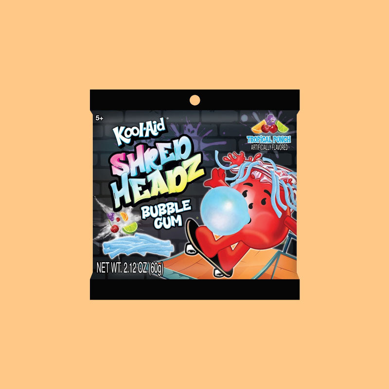 Kool-Aid Shred Headz Bubble Gum Tropical Punch