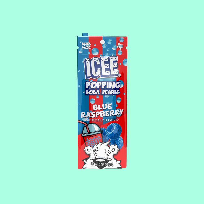 Icee Popping Boba Blue Raspberry 3oz (USA)