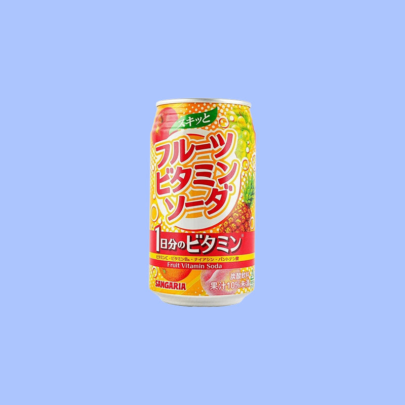 Sangaria Sukitto Fruit Soda 12.3oz (Japan)