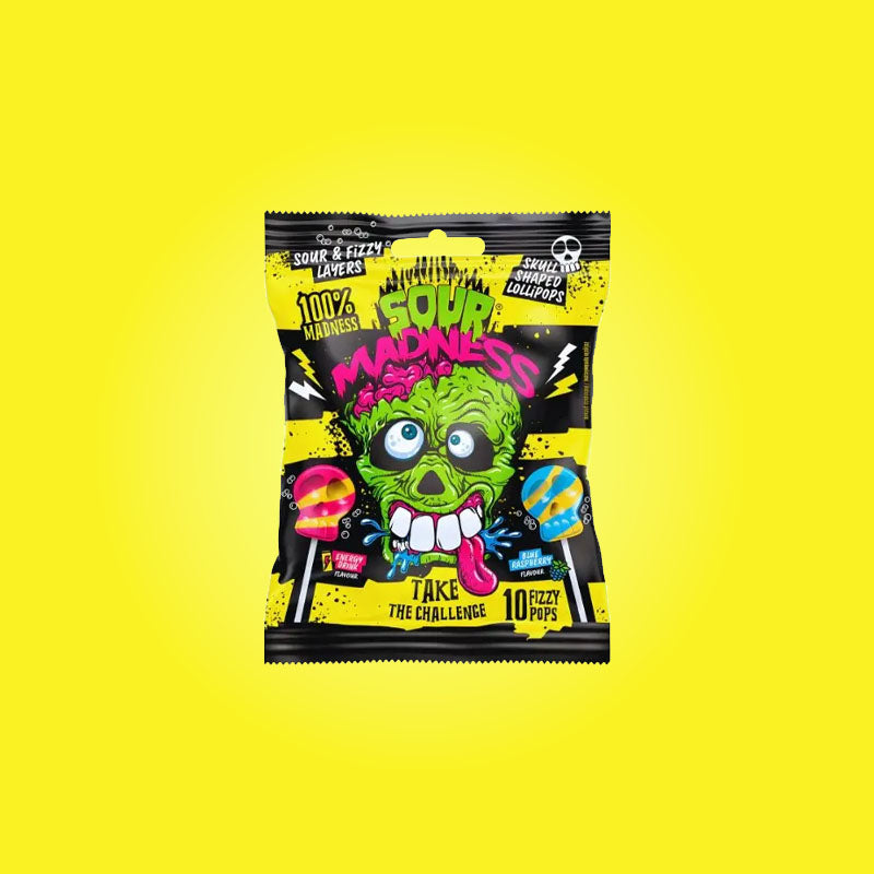 Sour Madness Original Lollipops 90g (Poland)
