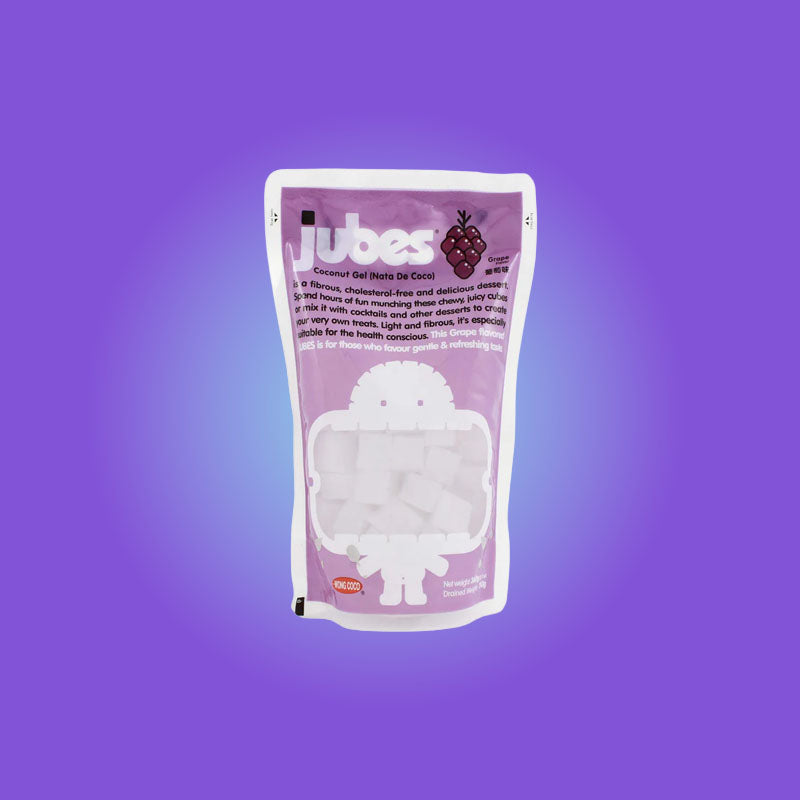 Jubes Coconut Gel Grape Flavor 360g (Indonesia)