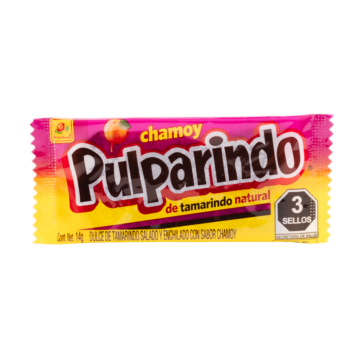 De La Rosa Pulparindo Tamarind Pulp Candy Chamoy 14g (Mexico)