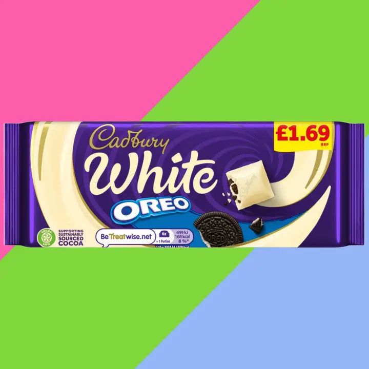 Cadbury Oreo White Chocolate Bar 120g (UK)