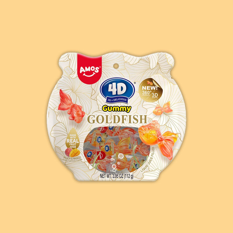 Amos 4D Gummy Goldfish 3.95oz (Japan)