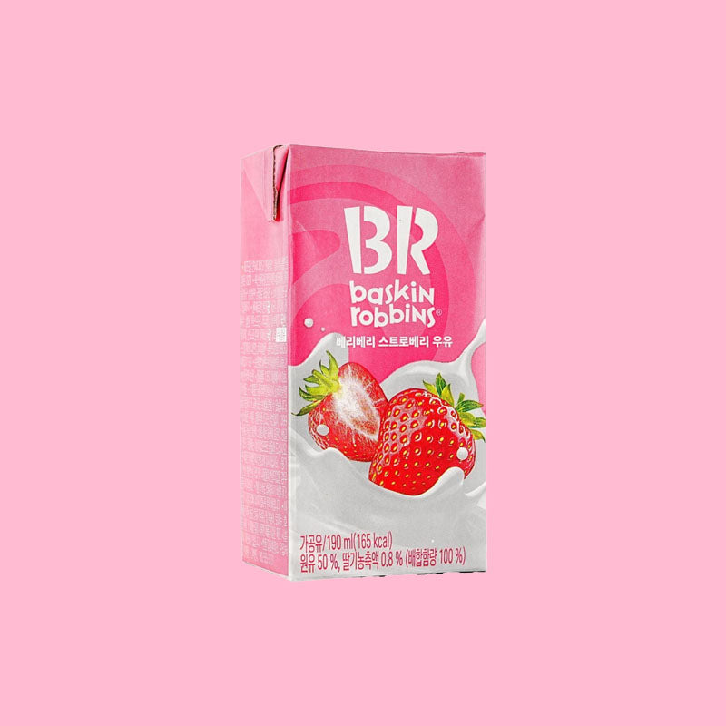 Baskin Robbins Flavored Milk Strawberry 6.42oz (Korea)