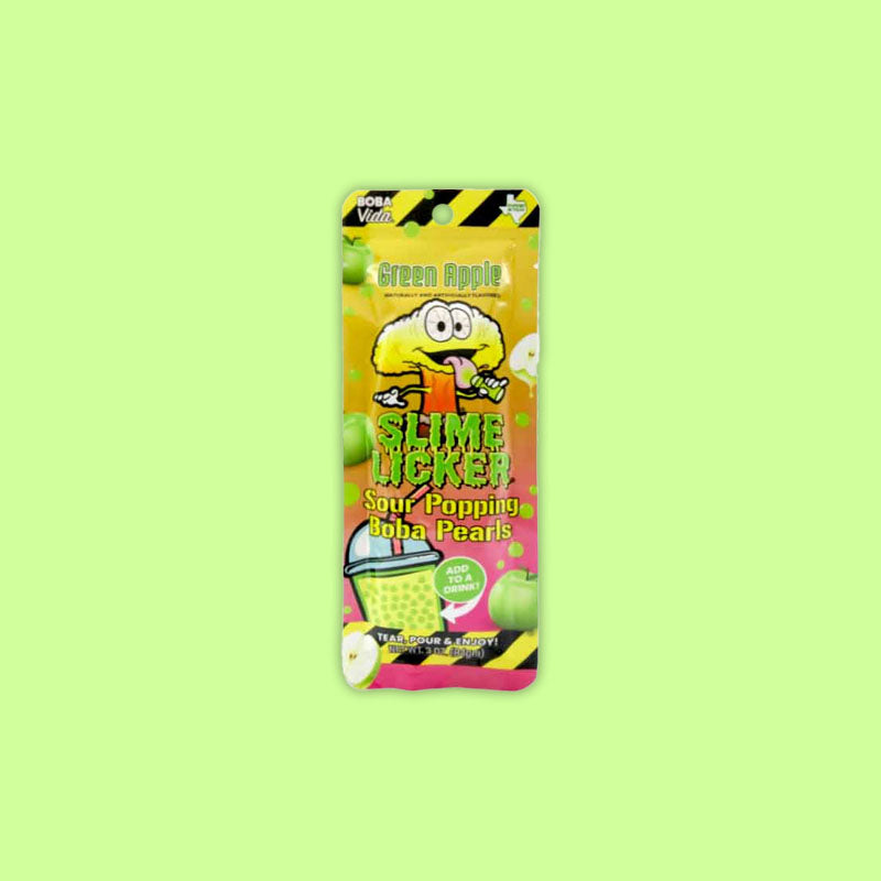 Bobavida Popping Boba Slime Lickers Green Apple 84g (United States)