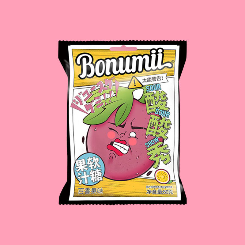 Bonumii Sour Show Juice Gummy Passion Fruit 88g (China)
