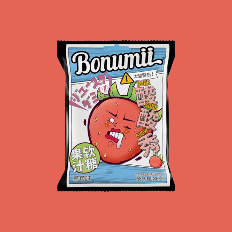 Bonumii Sour Show Juice Gummy Strawberry 88g (China)