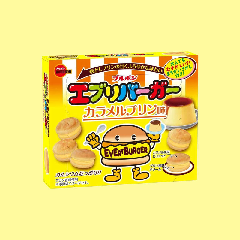 Bourbon Everyburger Caramel Flan Cookies (Japan)
