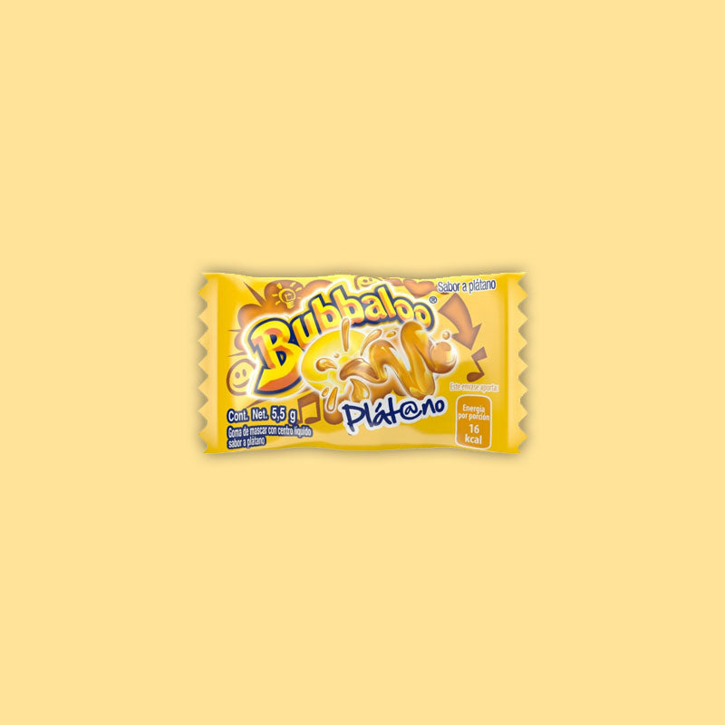 Bubbaloo Platano Chewing Gum 5g (Mexico)