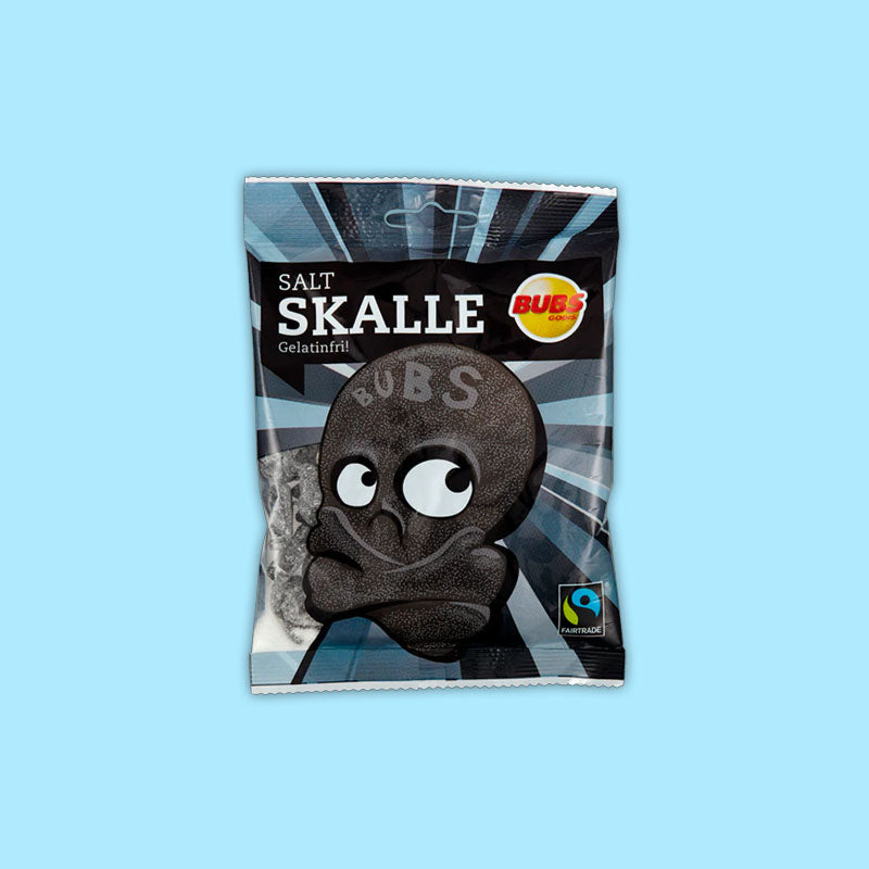 Bubs Liquorice Salty Skull 90g (Sweden)