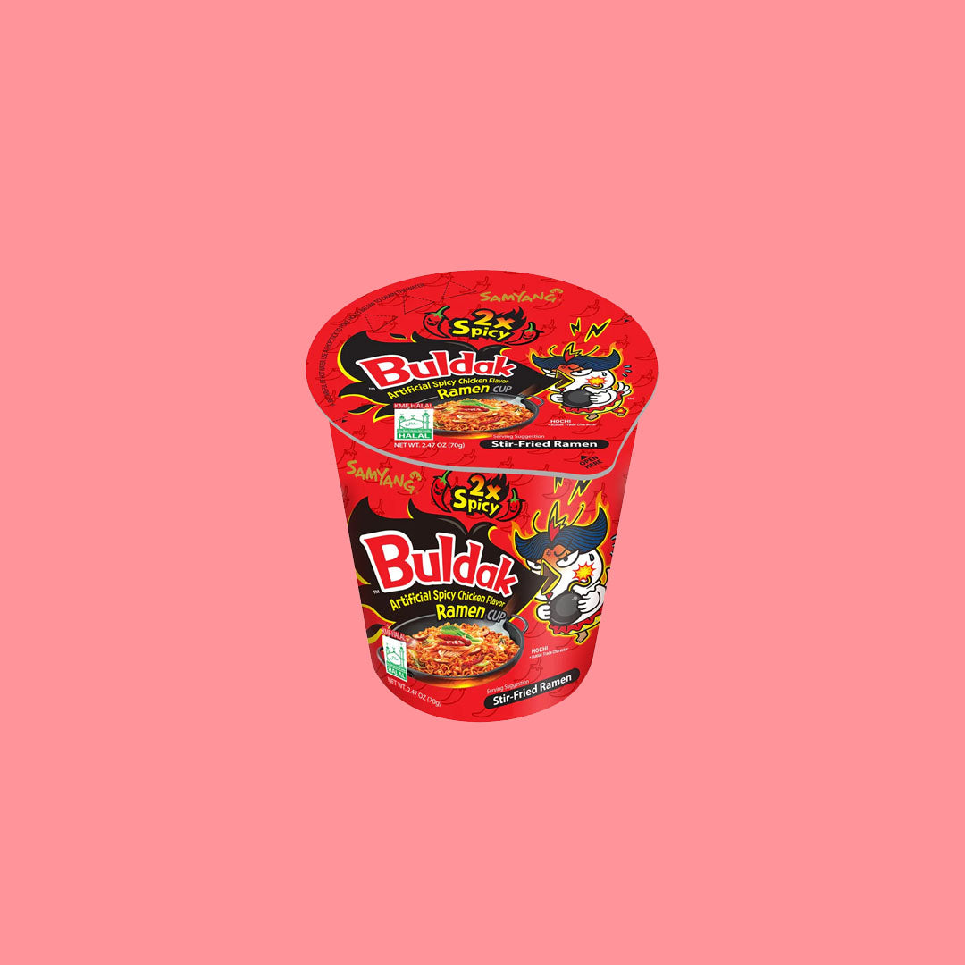 Buldak Ramen Noodle Cup 2x Spicy 80g (Korea)