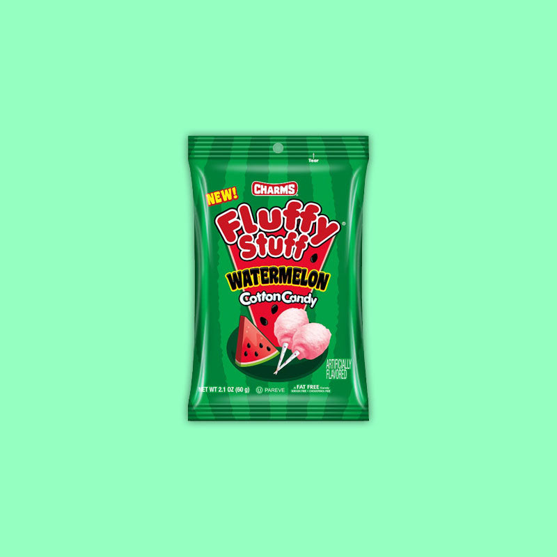 Charms Fluffy Stuff Cotton Candy Watermelon 2.1oz (USA)