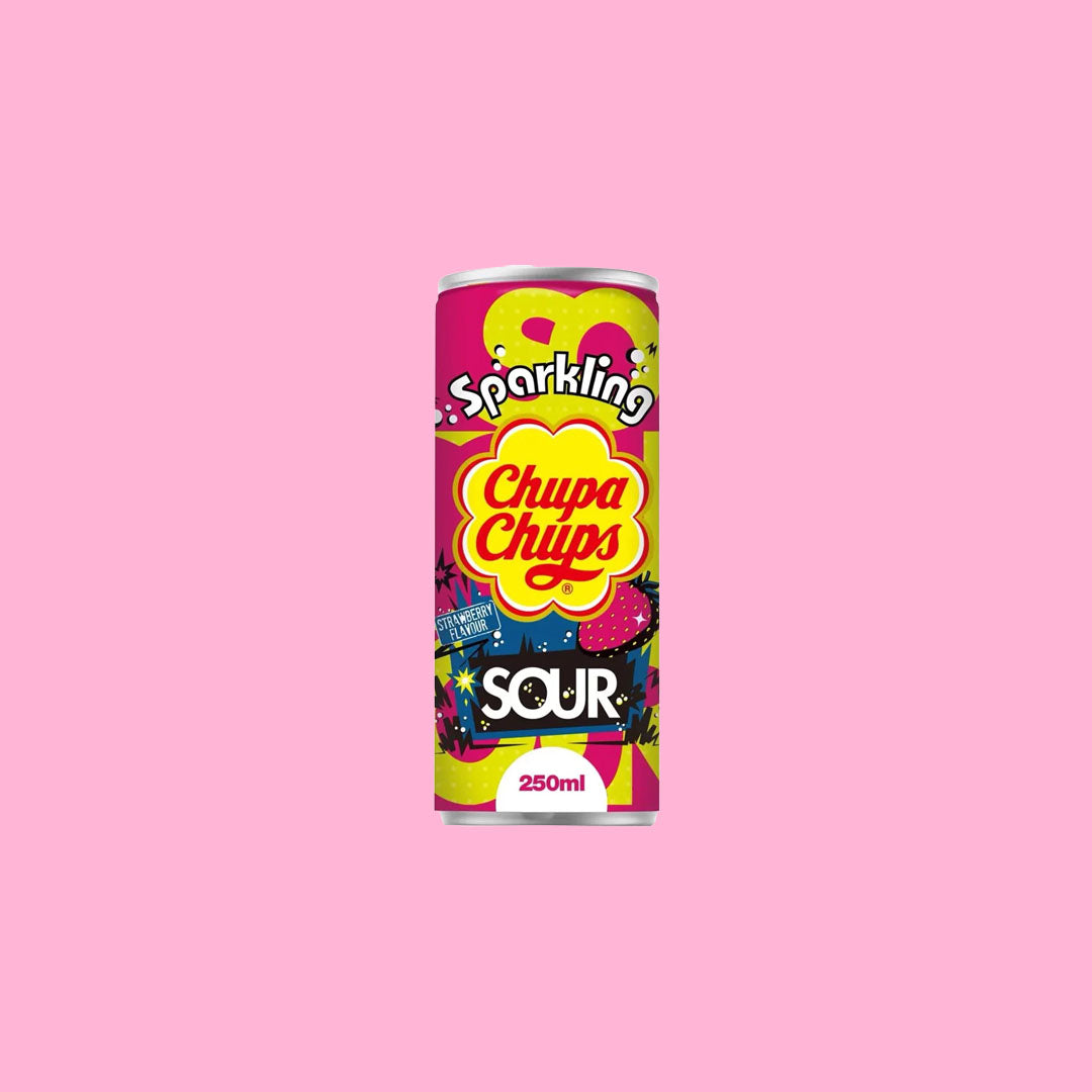 Chupa Chups Soda Sour Strawberry 250ml (Korea)