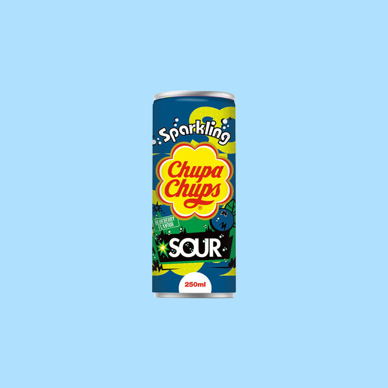 Chupa Chups Sparkling Sour Blueberry 250ml (Korea)