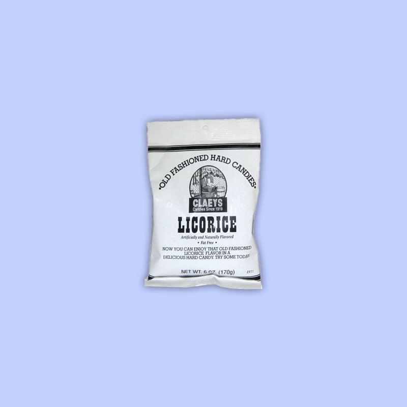 Claeys Old Fashion Hard Candy - Licorice 6oz (USA)