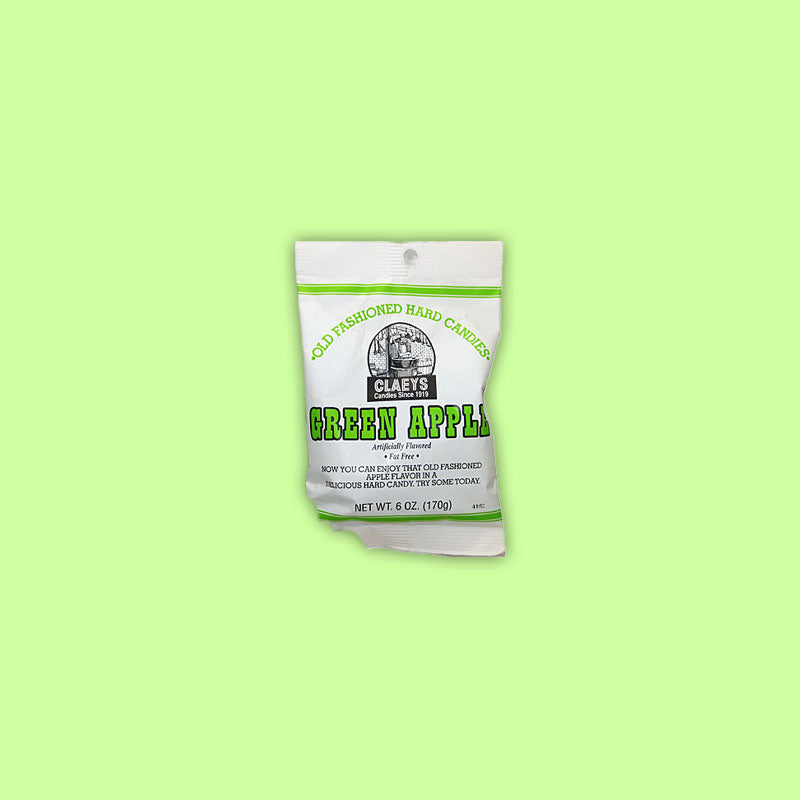 Claeys Old Fashion Hard Candy - Green Apple 6oz (USA)