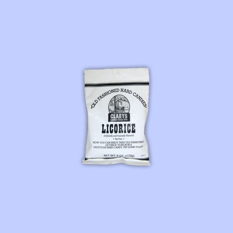 Claeys Old Fashion Hard Candy - Licorice 6oz (USA)