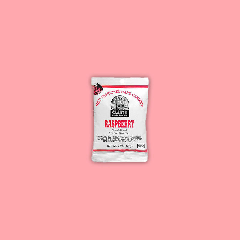 Claeys Old Fashion Hard Candy - Raspberry 6oz (USA)