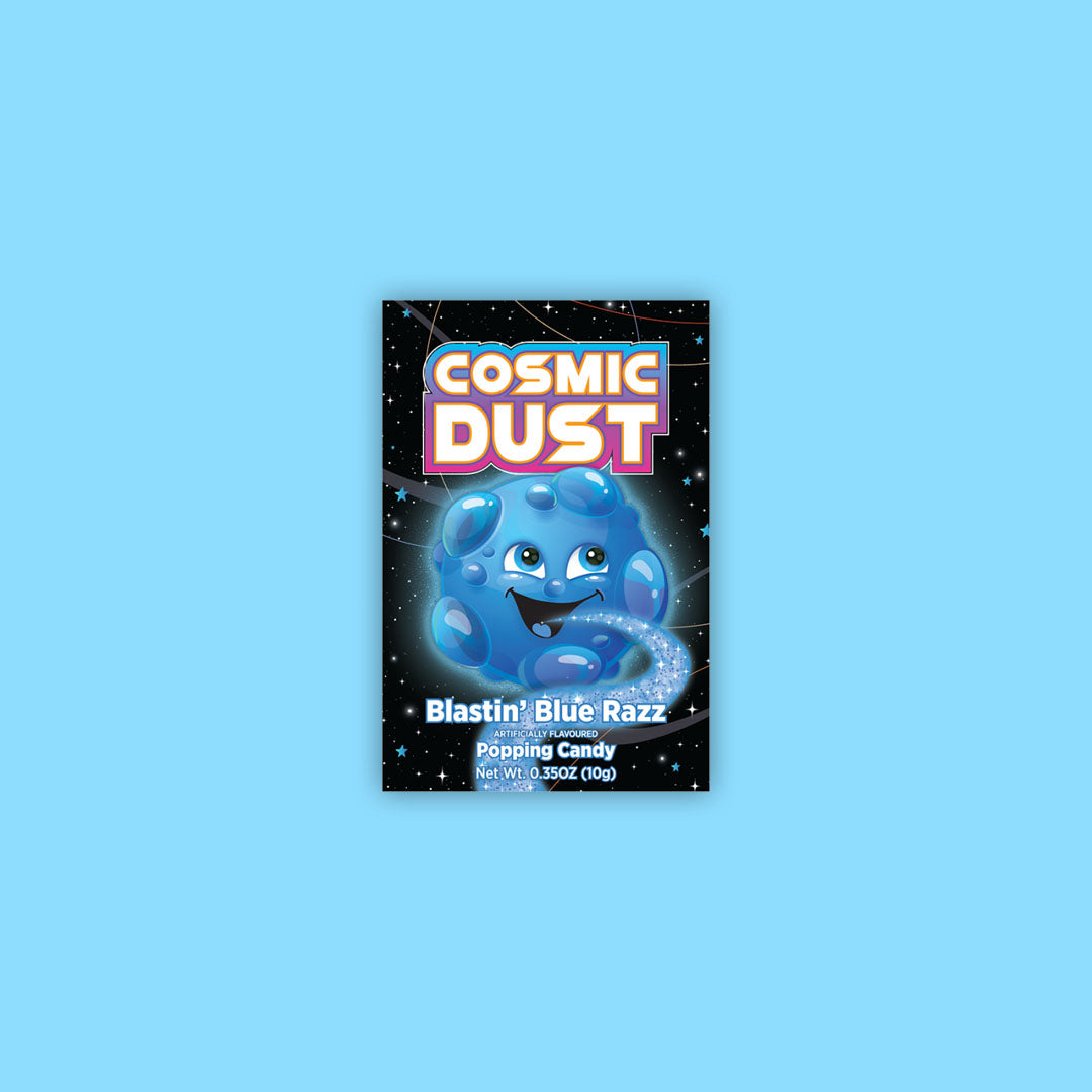 Cosmic Dust Blastin' Blue Razz Popping Candy .35oz (China)